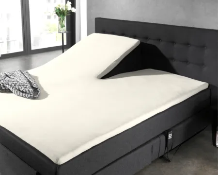 Dreamhouse Splittopper Katoen Hoeslaken Creme 180 x 220 cm
