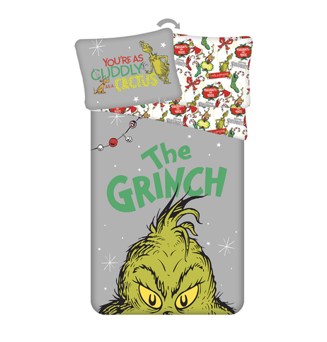 Grinch Dekbedovertrek 140 x 200 cm - Katoen