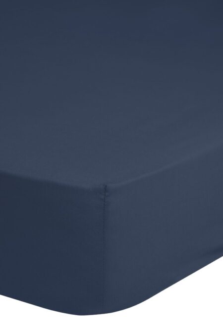 Blauw - (90x200 cm) - Katoen Satijn