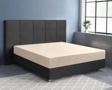 Primaviera Deluxe Satijnen Hoeslaken Zand 80 x 200 cm