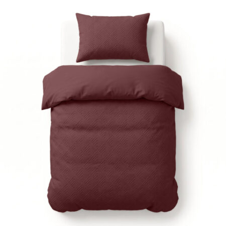Sleeptime Modern Geo 3D Bordeaux 140 x 200/220 cm