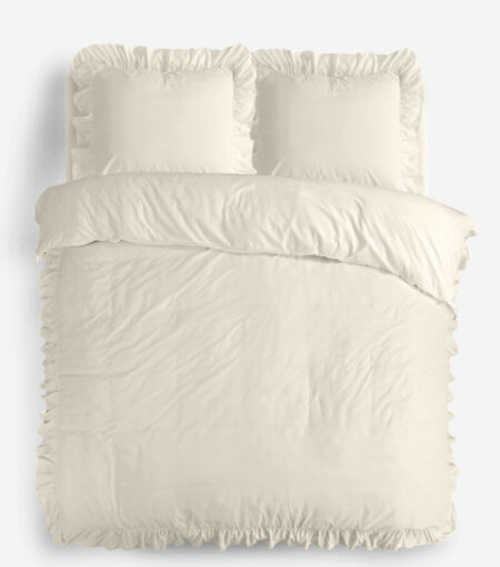 Sleeptime Ruffles Creme 240 x 200/220 cm