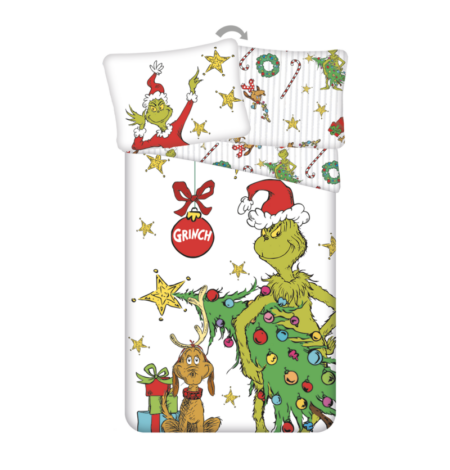 Grinch (grinchmas) Dekbedovertrek 140 x 200 cm - Katoen