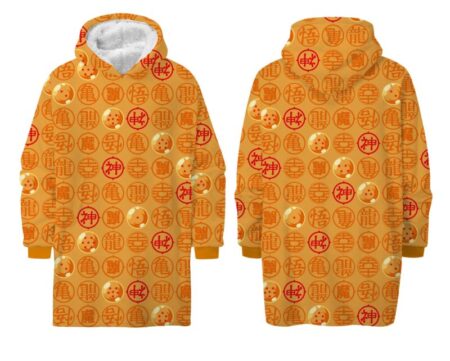 Dragon Ball Z hoodie deken Large (volwassen) - polyester