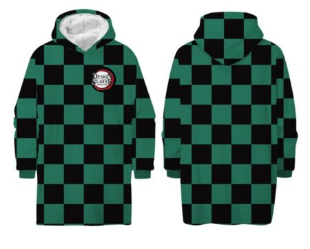 Demon Slayer hoodie deken Medium (kind/tiener vanaf 120 cm) - polyester