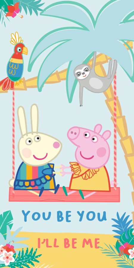 Peppa Pig strandlaken 70 x 140 cm - katoen