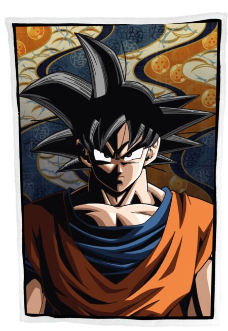 Dragon Ball Z sherpa deken Goku Portret 100 x 150 cm - polyester