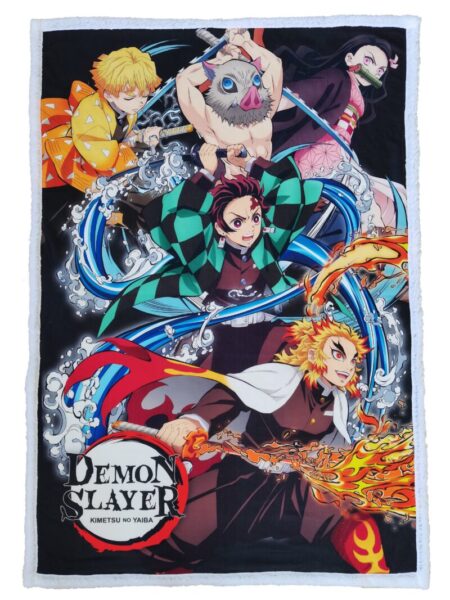 Demon Slayer sherpa deken 100 x 150 cm - polyester