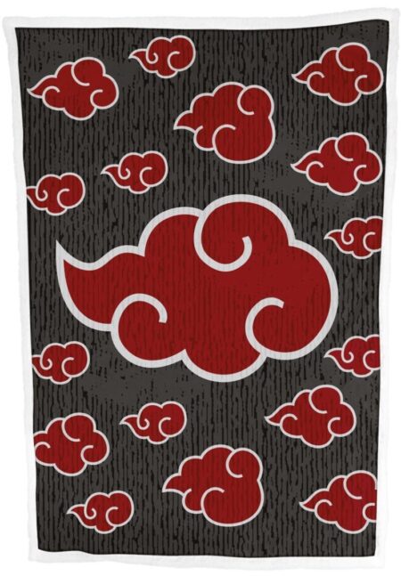 Naruto sherpa deken Akatsuki Wolken 100 x 150 cm - polyester