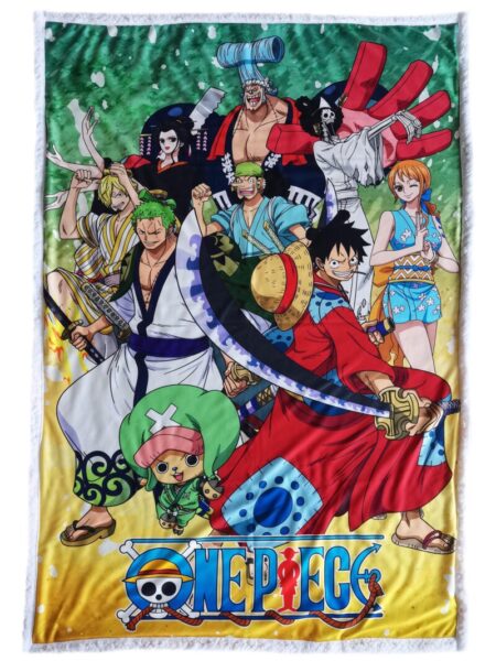 One Piece sherpa deken Strohoedbende Wano 100 x 150 cm - polyester