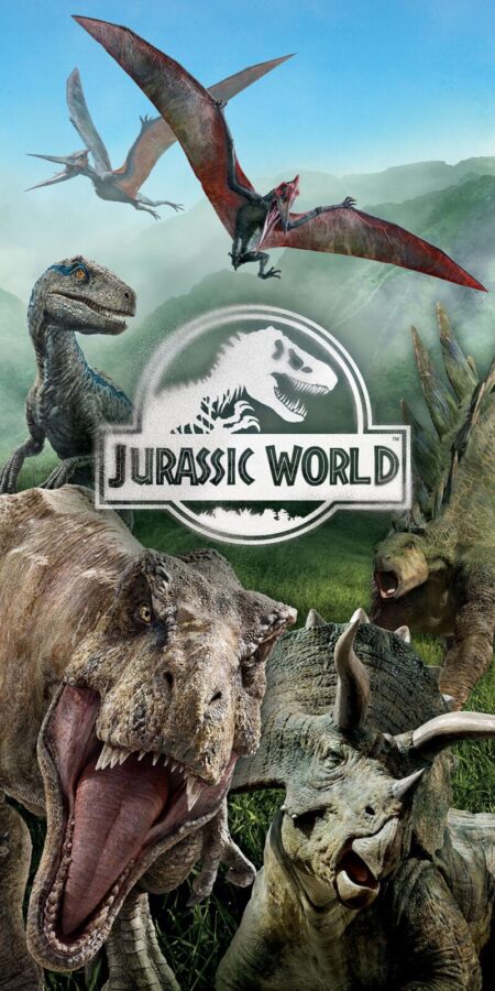 Jurassic World strandlaken 70 x 140 cm - katoen