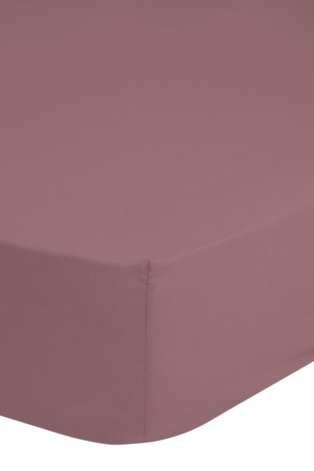 HIP Hoeslaken "Uni" - Roze - (160x200 cm) - 100% Katoen