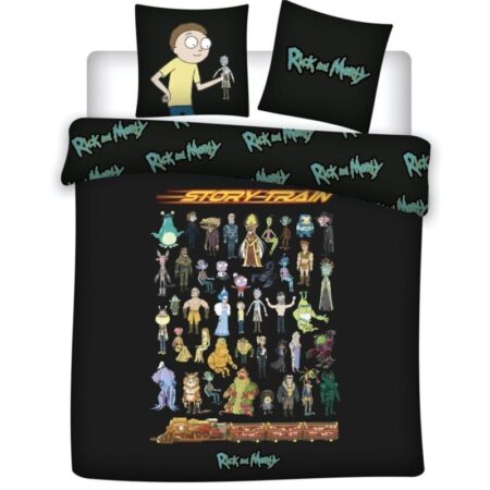 Rick & Morty Dekbedovertrek - 240 x 220 cm - 65 x 65 cm - 100% katoen