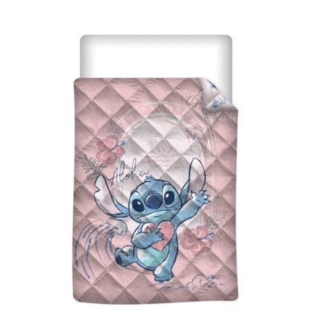 Lilo en Stitch Sprei Aloha Roze - 140 x 200 cm - Polyester