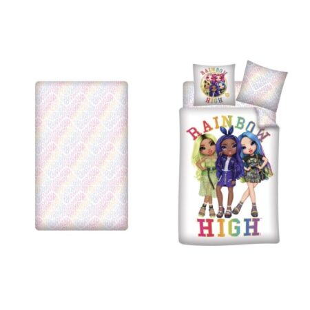 Rainbow High dekbedovertrekset - 140 x 200 cm - 63 x 63 cm - Polyester