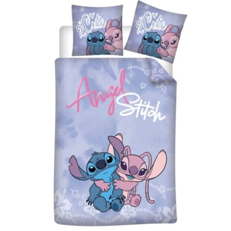 Lilo en Stitch Dekbedovertrek Angel 2 Cute - 140 x 200 cm - 65 x 65 cm - Polykatoen
