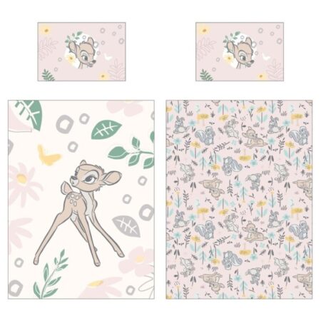 Disney Bambi Dekbedovertrek - 100 x 140 cm - 40 x 60 cm - 100% katoen