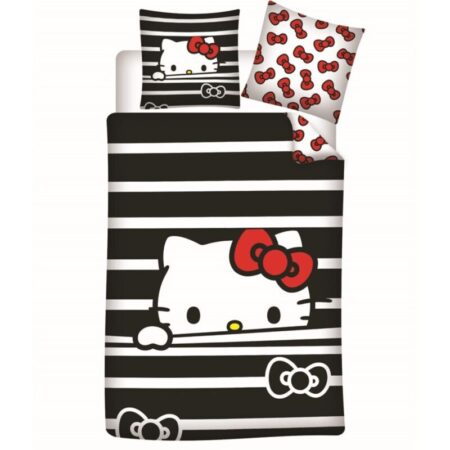 Hello Kitty Dekbedovertrek - 140 x 200 cm - 65 x 65 cm - Flanel