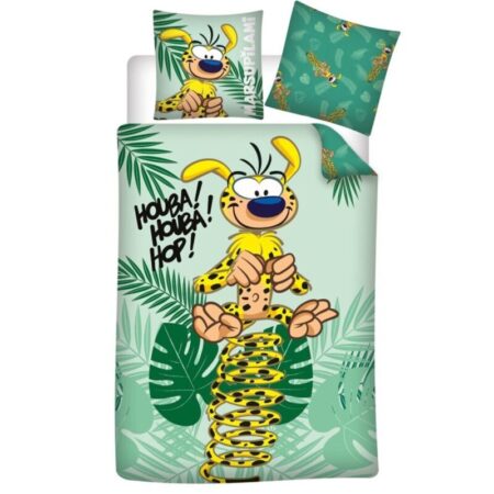 Marsupilami Dekbedovertrek Houba Jungle - 140 x 200 cm - 65 x 65 cm - Polykatoen