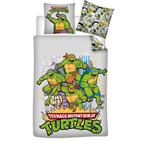 Ninja Turtles Dekbedovertrek - 140 x 200 cm - 65 x 65 cm - Polykatoen