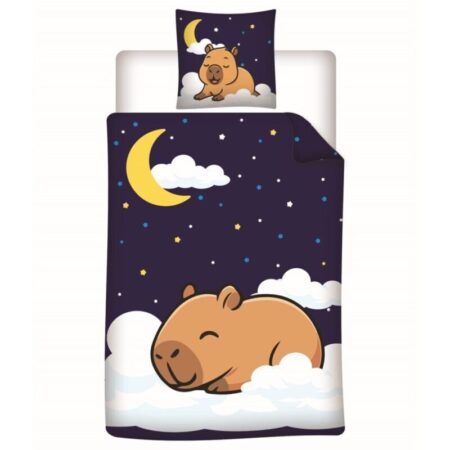 Capybara Dekbedovertrek - 140 x 200 cm - 65 x 65 cm - Polykatoen - pre order
