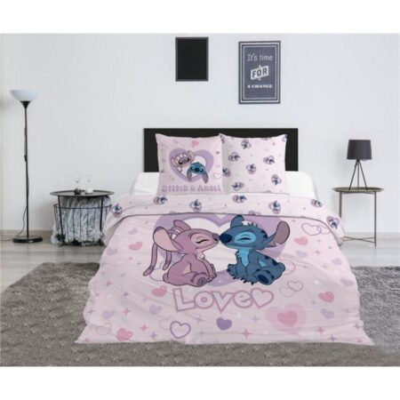 Lilo en Stitch Dekbedovertrek Angel Love - 240 x 220 cm - 65 x 65 cm - Polykatoen