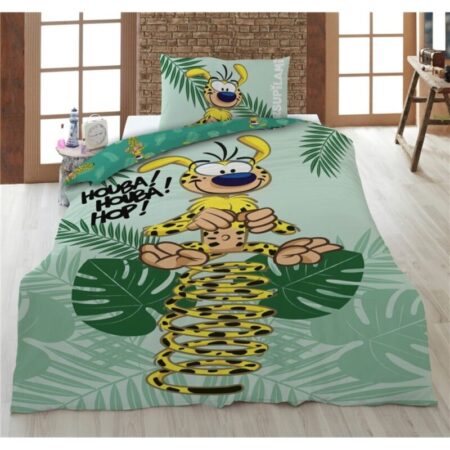 Marsupilami Dekbedovertrek - 160 x 210 cm (Zwitserse maat) - 65 x 100 cm - 100% katoen