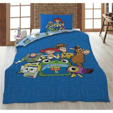 Toy Story Dekbedovertrek - 160 x 210 cm (Zwitserse maat) - 65 x 100 cm - 100% katoen