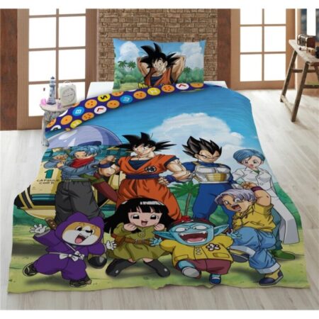 Dragon Ball Z Dekbedovertrek - 160 x 210 cm (Zwitserse maat) - 65 x 100 cm - 100% katoen