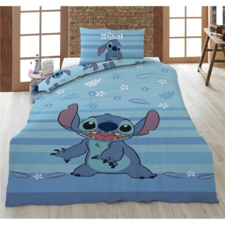 Lilo en Stitch Dekbedovertrek - 160 x 210 cm (Zwitserse maat) - 65 x 100 cm - 100% katoen