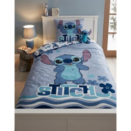 Lilo en Stitch Dekbedovertrek - 135 x 200 cm (Duitse maat) - 80 x 80 cm - Flanel