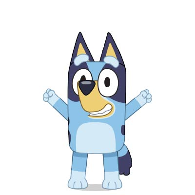 Bluey fleece deken