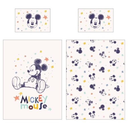 Disney Mickey Mouse Dekbedovertrek print - 100x140 - Katoen