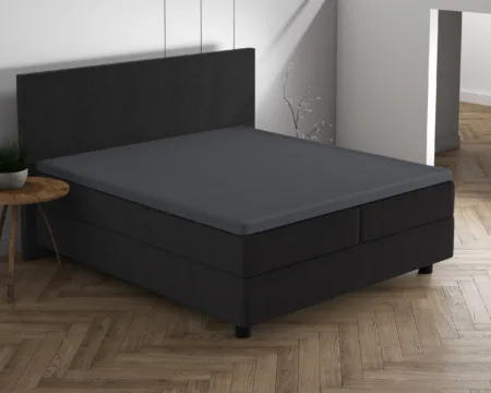Dreamhouse Dubbel Jersey 220 gr. Topper Hoeslaken Antraciet 160/180 x 200/220 cm