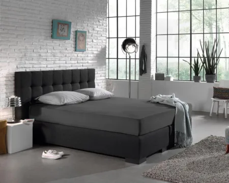 Dreamhouse Enkel Jersey 135 gr. Hoeslaken Antraciet 160/180 x 200 cm