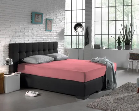 Dreamhouse Enkel Jersey 135 gr. Hoeslaken Roze 190/200 x 200/220 cm