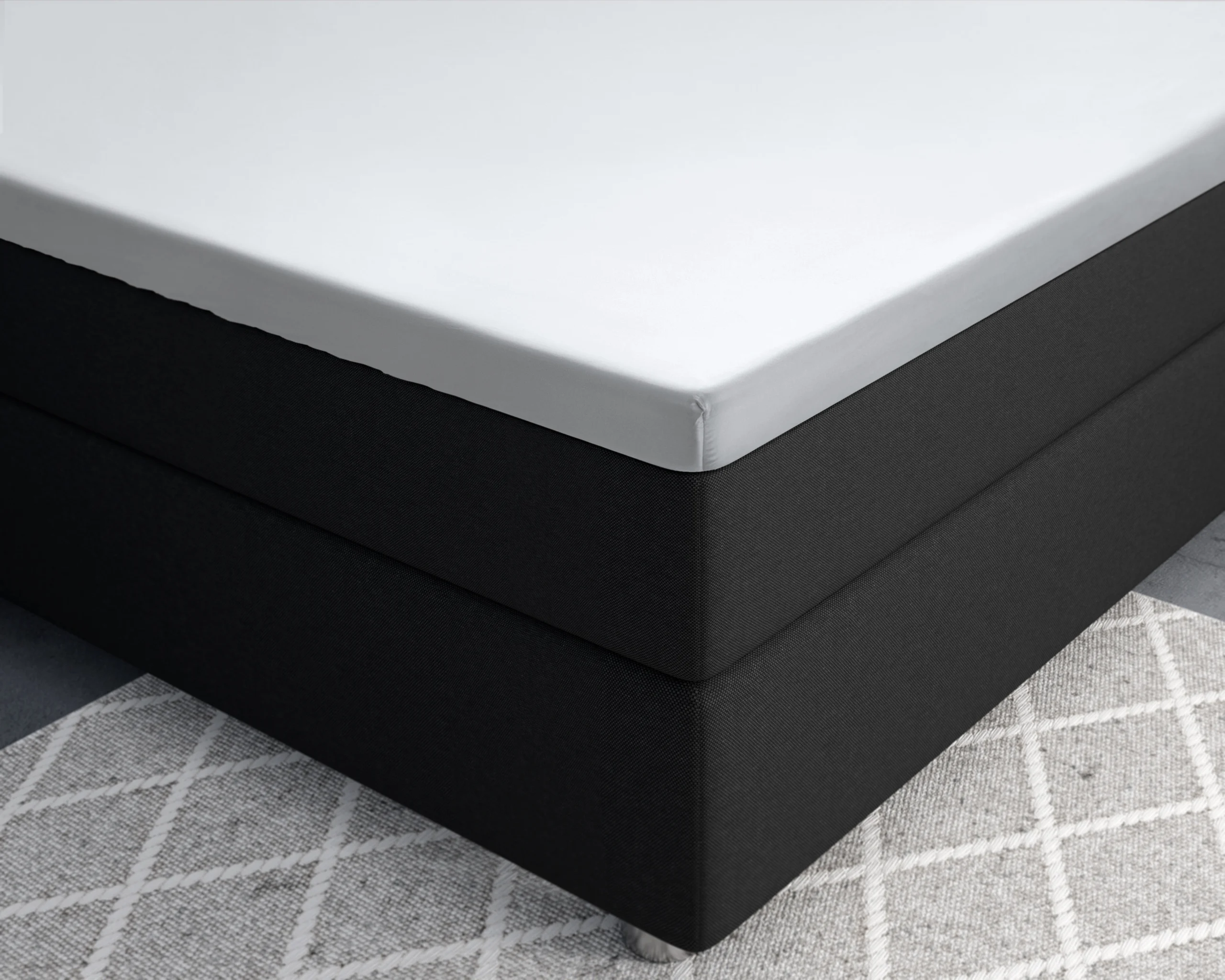 Primaviera Deluxe Topper Satijn Hoeslaken Wit 90 x 200 cm - Afbeelding 4