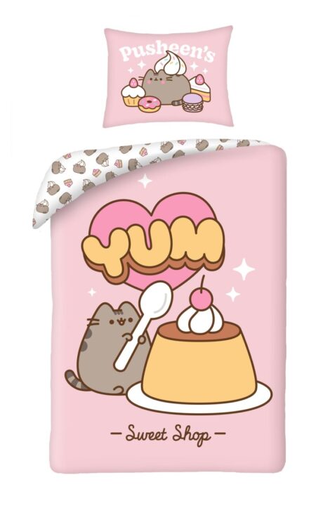 Pusheen Dekbedovertrek Yum - 140 x 200 cm - 70 x 90 cm - 100% katoen