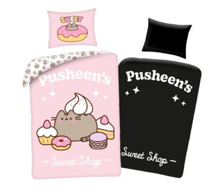 Pusheen Dekbedovertrek Sweet Shop - 140 x 200 cm - 70 x 90 cm - 100% katoen