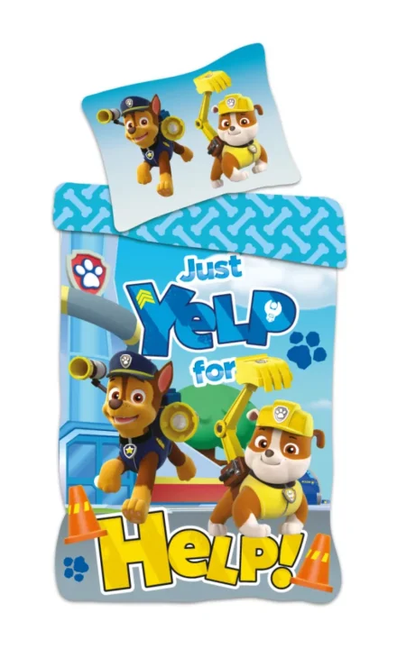 Paw Patrol Help peuterdekbedovertrek - roze - 100 x 135 cm - 40 x 60 cm