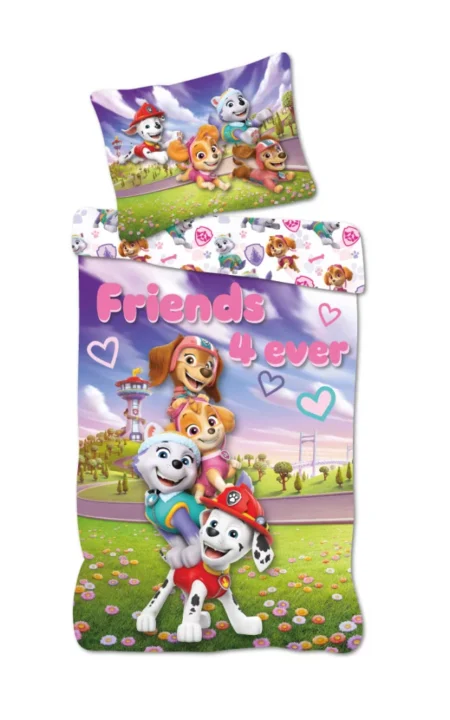 Paw Patrol Friends peuterdekbedovertrek - 100 x 135 cm - 40 x 60 cm