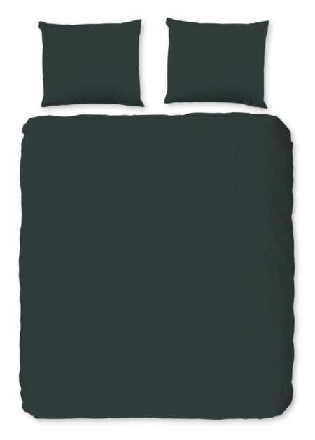Good Morning Dekbedovertrek "Uni" - Groen - (240x220 cm) - 100% Katoen