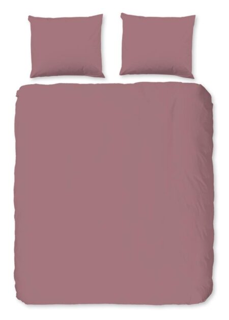 HIP Dekbedovertrek "Uni" - Roze - (240x220 cm) - 100% Katoen