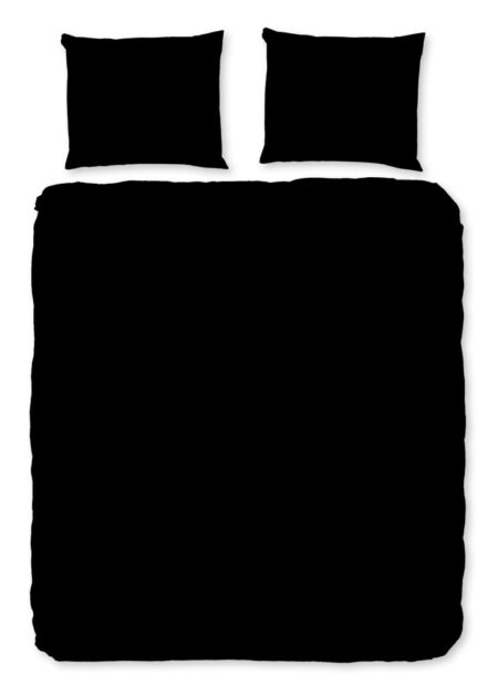 Pure Dekbedovertrek "Uni" - Zwart - (240x220 cm) - 100% Polyester