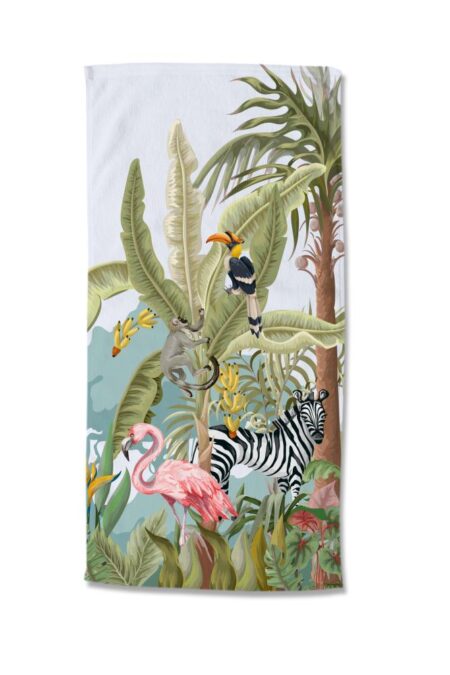 Good Morning Kinderstrandlaken "Jungle party" - Multi - (75x150 cm) - 100% Polyester