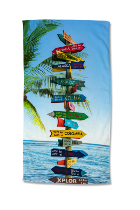 Good Morning Strandlaken "Beach Sign" - Multi - (100x180 cm) - 100% Polyester