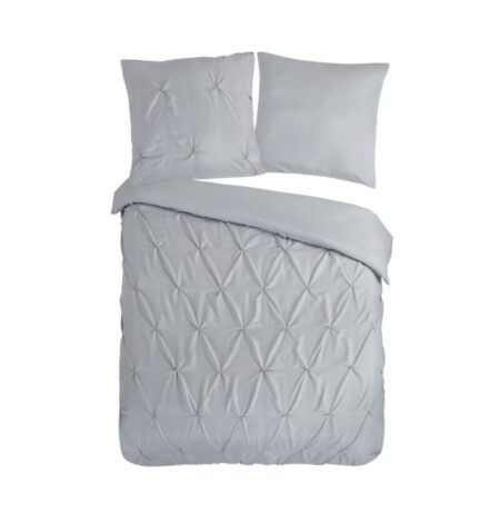 Pure Dekbedovertrek "Elegance" - Grijs - (155x220 cm) - 100% Polyester