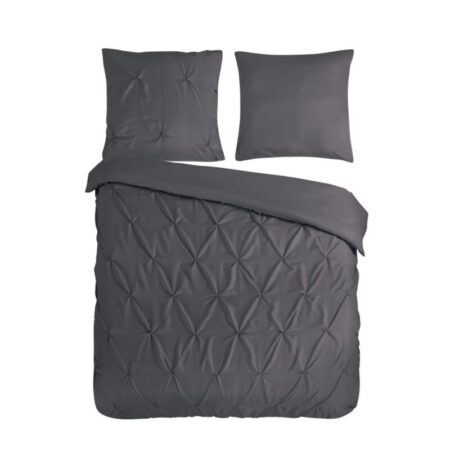 Pure Dekbedovertrek "Elegance" - Grijs - (240x220 cm) - 100% Polyester