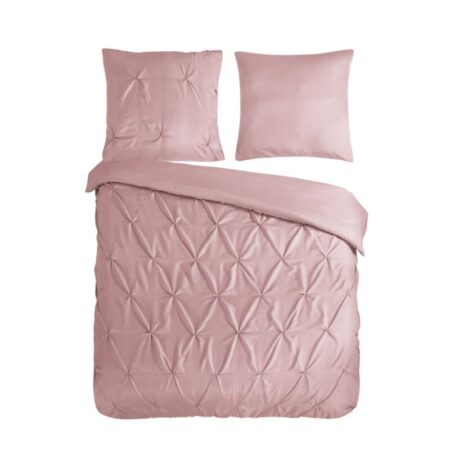 Pure Dekbedovertrek "Elegance" - Roze - (200x220 cm) - 100% Polyester