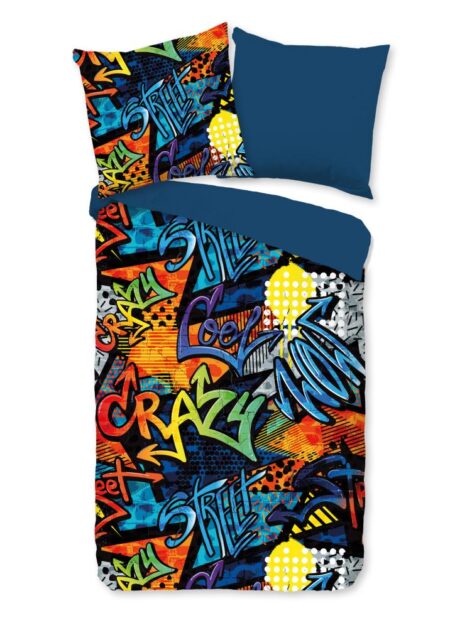 Pure Kinderdekbedovertrek "Jeff" - Multi - (135x200 cm) - 100% Polyester